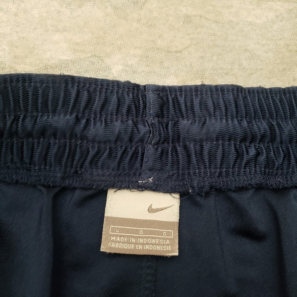 Vintage Nike Shorts Mens Large Blue Drawstring Dazzle Embroidered Logo Gym - Picture 7 of 12